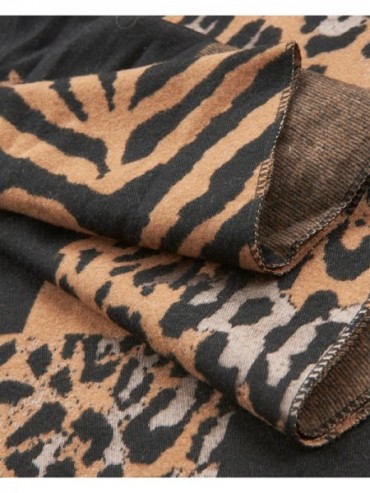 ΓΥΝΑΙΚΕΙΟ ΚΑΣΚΟΛ 06-1340  ANIMAL PRINT ΚΑΦΕ