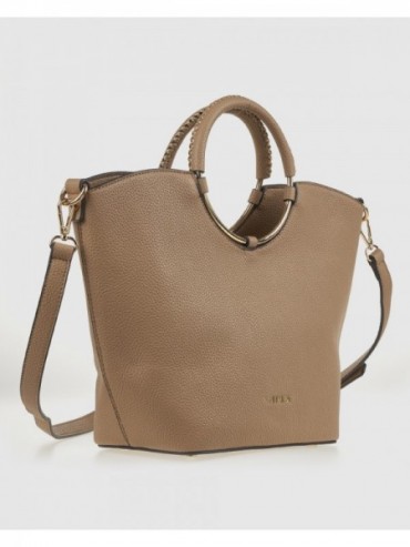 Γυναικεία Τσάντα Χειρός 16-8342 Μπεζ