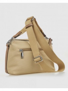 Γυναικεία Τσάντα Χιαστί 16-8348 Μπεζ ALT 