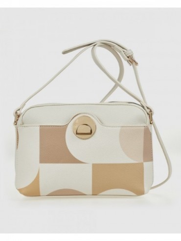 Γυναικεία Τσάντα Χιαστί 16-8359 Εκρού