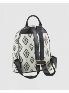 Γυναικείο Σακίδιο Πλάτης 16-8378 Εκρού ALT 