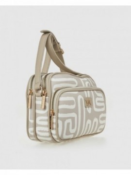 Γυναικεία Τσάντα Χιαστί 16-8393 Μπεζ ALT 