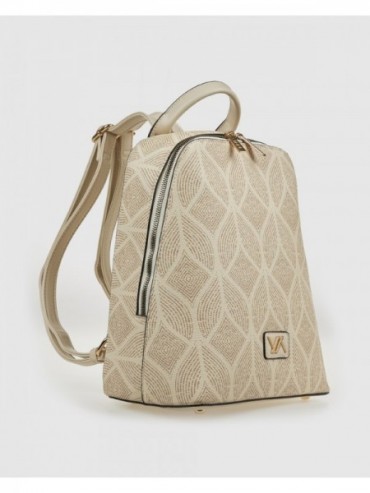 Γυναικείο Σακίδιο Πλάτης 16-8408 Εκρού