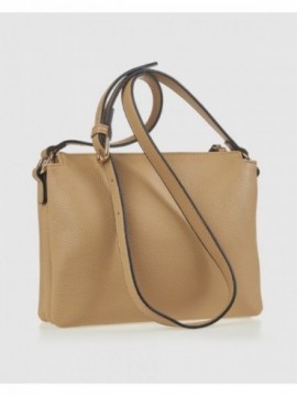 Γυναικεία Τσάντα Χιαστί 16-8411 Μπεζ ALT 