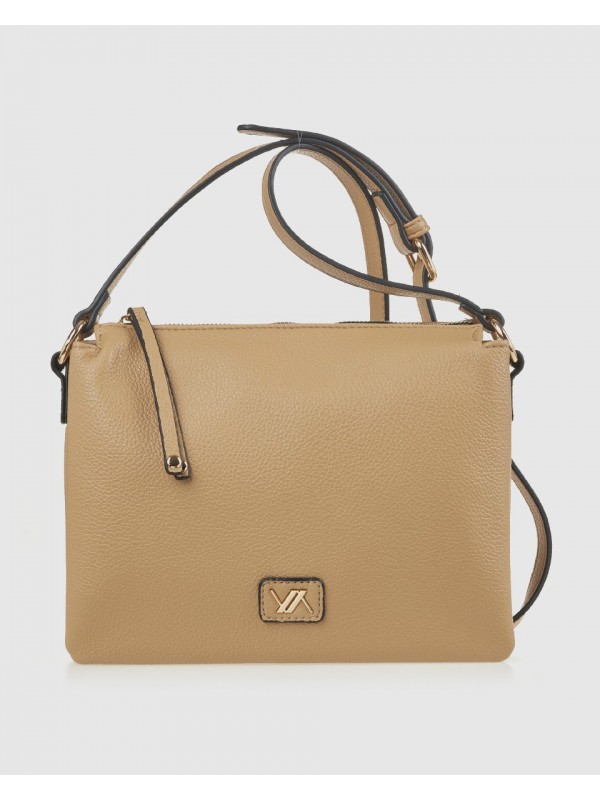 Γυναικεία Τσάντα Χιαστί 16-8411 Μπεζ