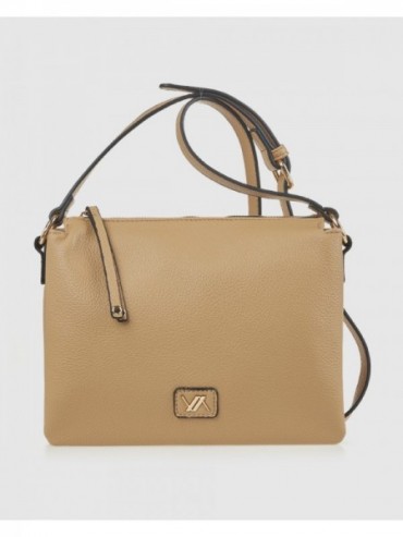 Γυναικεία Τσάντα Χιαστί 16-8411 Μπεζ