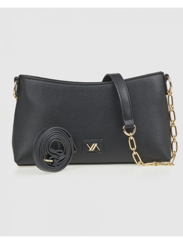 Γυναικεία Τσάντα Ώμου 16-8418 Μαύρο