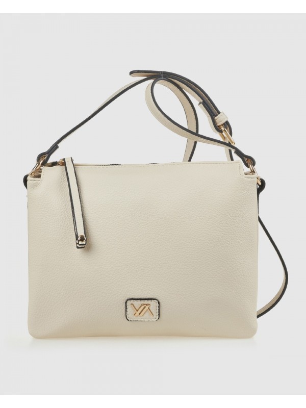 Γυναικεία Τσάντα Χιαστί 16-8411 Εκρού