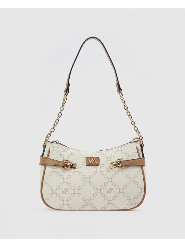 Γυναικεία Τσάντα Ώμου 16-8473 Εκρού