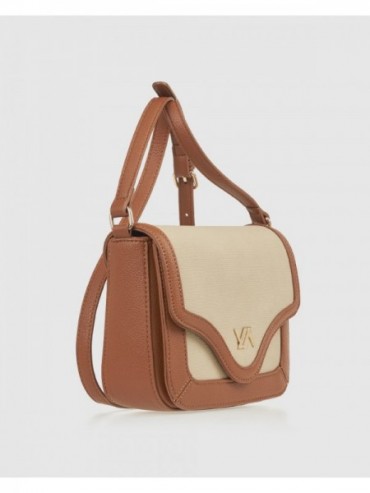 Γυναικεία Τσάντα Χιαστί 16-8384 Καμελ