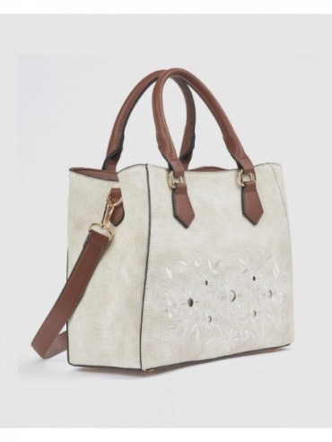 Γυναικεία Τσάντα Χειρός 16-8608 Εκρού