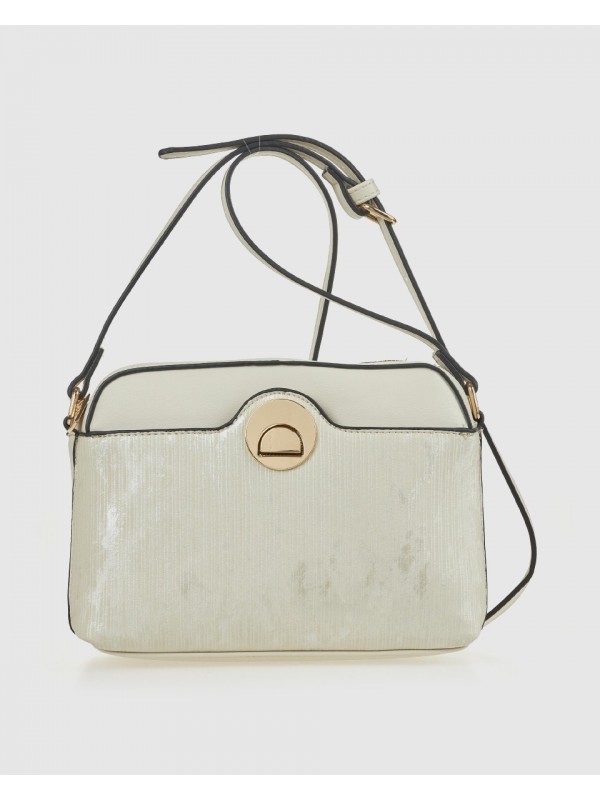 Γυναικεία Τσάντα Χιαστί 16-8365 Εκρού