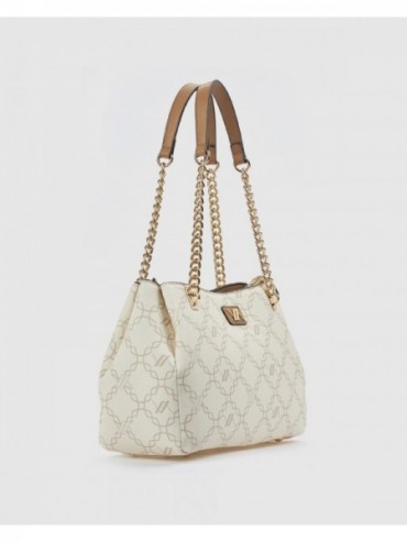 Γυναικεία Τσάντα Ώμου 16-8475 Εκρού