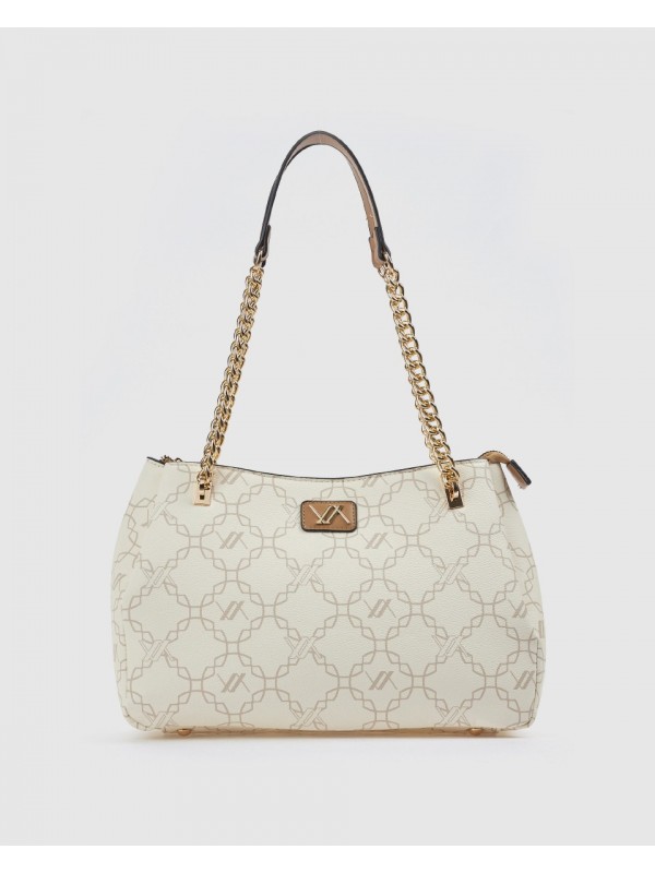 Γυναικεία Τσάντα Ώμου 16-8475 Εκρού