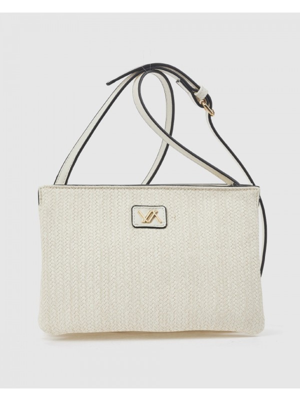 Γυναικεία Τσάντα Χιαστί 16-8535 Εκρού