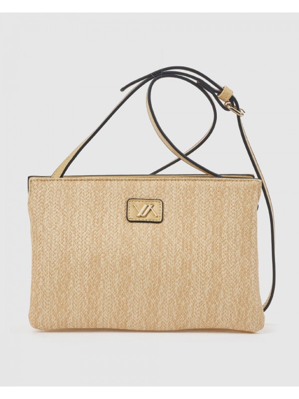 Γυναικεία Τσάντα Χιαστί 16-8535 Μπεζ