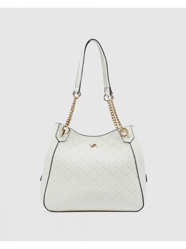 Γυναικεία Τσάντα Ώμου 16-8592 Άσπρο