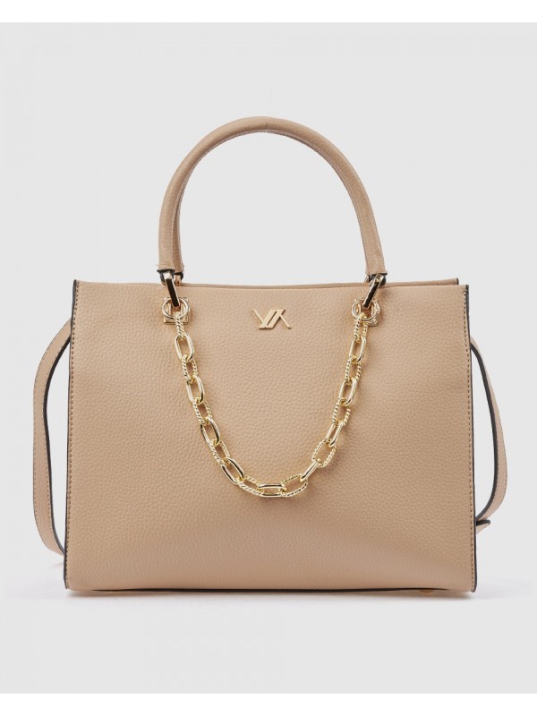 Γυναικεία Τσάντα Χειρός 16-8630 Μπεζ