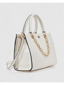 Γυναικεία Τσάντα Χειρός 16-8630 Άσπρο