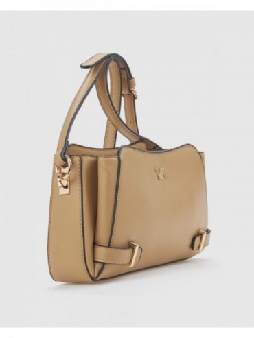 Γυναικεία Τσάντα Χιαστί 16-8494 Μπεζ