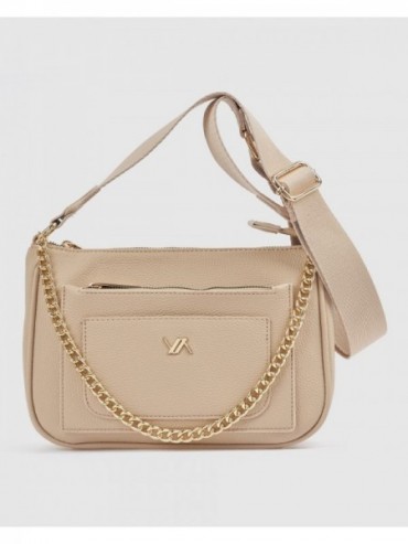 Γυναικεία Τσάντα Χιαστί 16-8597 Μπεζ