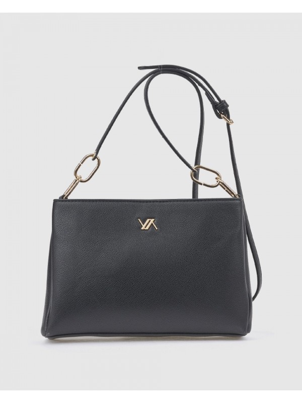 Γυναικεία Τσάντα Χιαστί 16-8621 Μαύρο