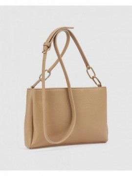 Γυναικεία Τσάντα Χιαστί 16-8621 Μπεζ ALT 