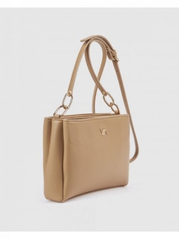 Γυναικεία Τσάντα Χιαστί 16-8621 Μπεζ