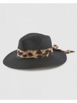 Γυναικείο Καπέλο 05-0857 Animal Print Μαύρο