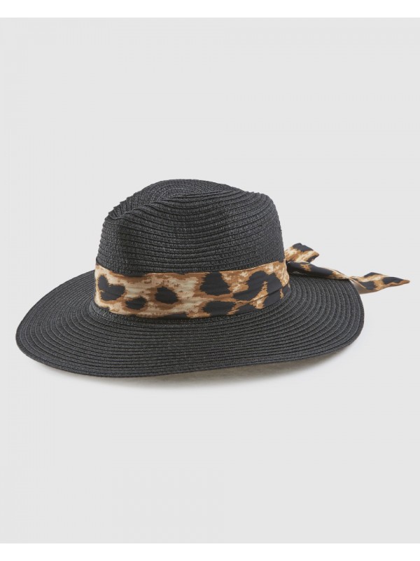 Γυναικείο Καπέλο 05-0857 Animal Print Μαύρο