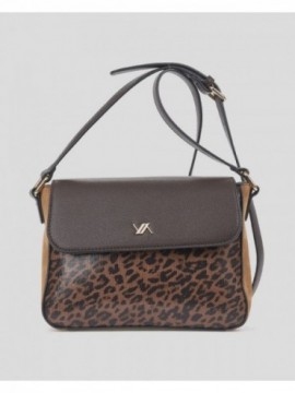 Verde Γυναικεία Τσάντα Χιαστί 16-8683 Animal Print