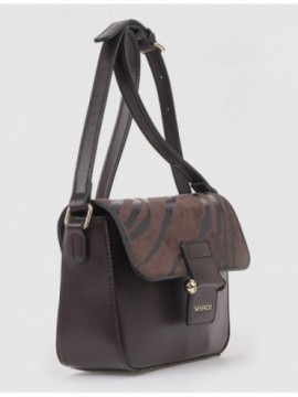 Verde Γυναικεία Τσάντα Χιαστί 16-8942 Animal Print