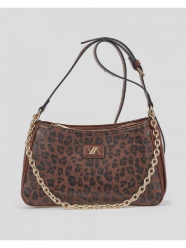 Verde Γυναικεία Τσάντα Χιαστί 16-8685 Animal Print