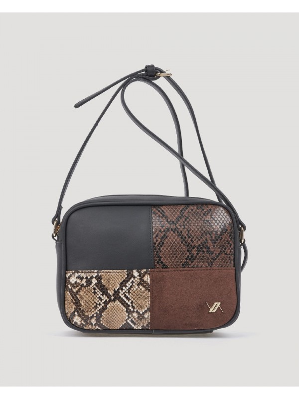 Verde Γυναικεία Τσάντα Χιαστί 16-8695 Animal Print