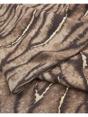 Verde Γυναικεία Εσάρπα 03-2605 Animal Print Καφέ