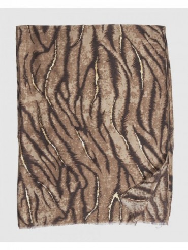 Verde Γυναικεία Εσάρπα 03-2605 Animal Print Καφέ