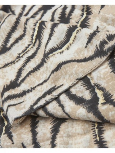 Verde Γυναικεία Εσάρπα 03-2605 Animal Print Εκρού