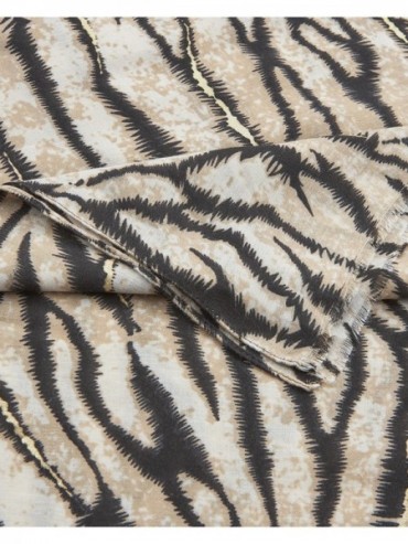 Verde Γυναικεία Εσάρπα 03-2605 Animal Print Εκρού