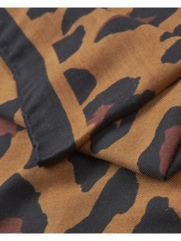 Verde Γυναικεία Εσάρπα 03-2635 Animal Print Καμέλ