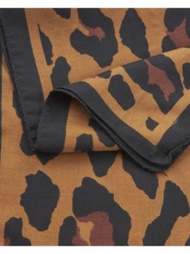 Verde Γυναικείο Μαντήλι 03-2635 Animal Print Καμέλ
