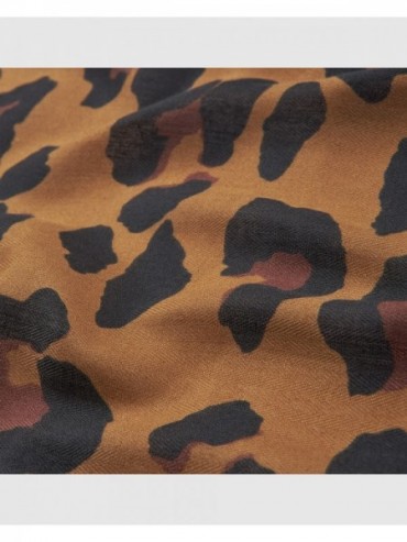 Verde Γυναικεία Εσάρπα 03-2635 Animal Print Καμέλ
