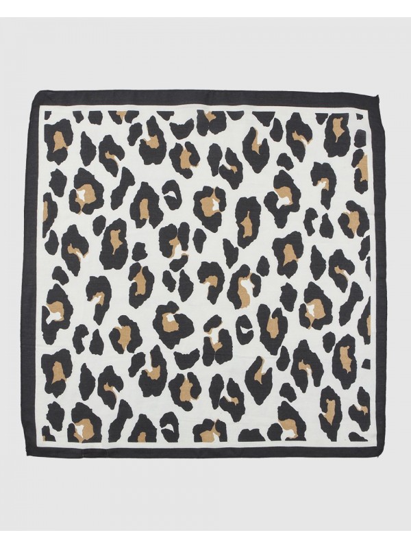 Verde Γυναικείο Μαντήλι 03-2635 Animal Print Εκρού